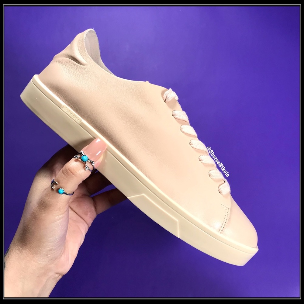 CALVIN KLEIN shoes Blush Pink Nude Womens Sneakers